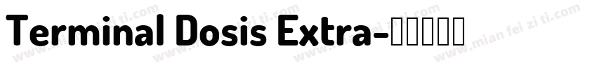 Terminal Dosis Extra字体转换